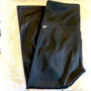 Fabletics Black High Waisted Capri Leggings